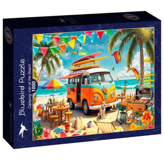 Puzzle Bluebird Camping-Car À La Plage 1000 pièces