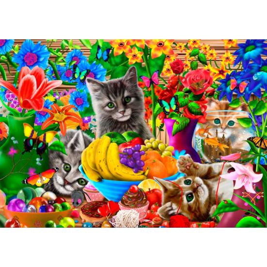 Puzzle Bluebird Funny Kittens 1000 pièces