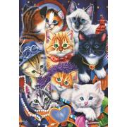 Puzzle Bluebird Chatons dans le placard 1000 pièces