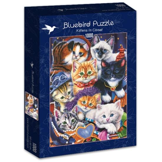 Puzzle Bluebird Chatons dans le placard 1000 pièces