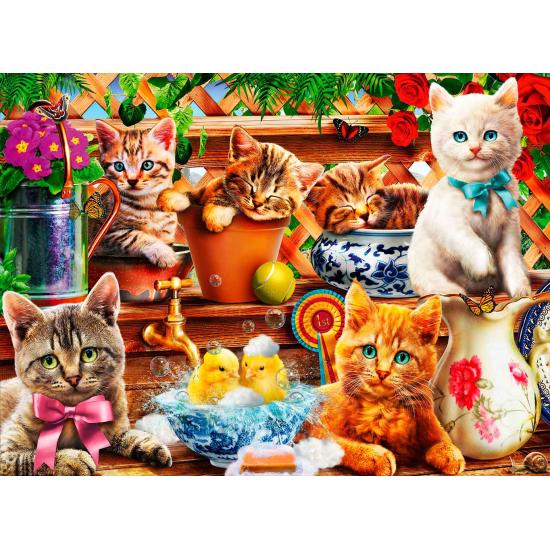 Puzzle Bluebird Chatons dans le cabanon 3000 pièces Puzzle Bluebird Chatons dans le cabanon 3000 pièces