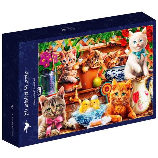 Puzzle Bluebird Chatons dans le cabanon 3000 pièces Puzzle Bluebird Chatons dans le cabanon 3000 pièces