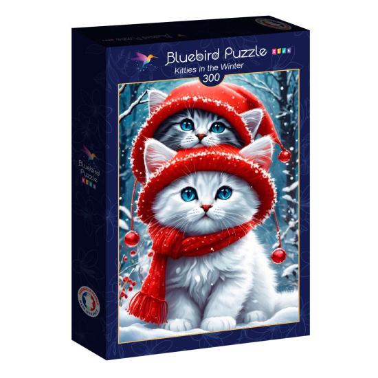 Puzzle Bluebird Chatons en hiver XXL 300 pièces