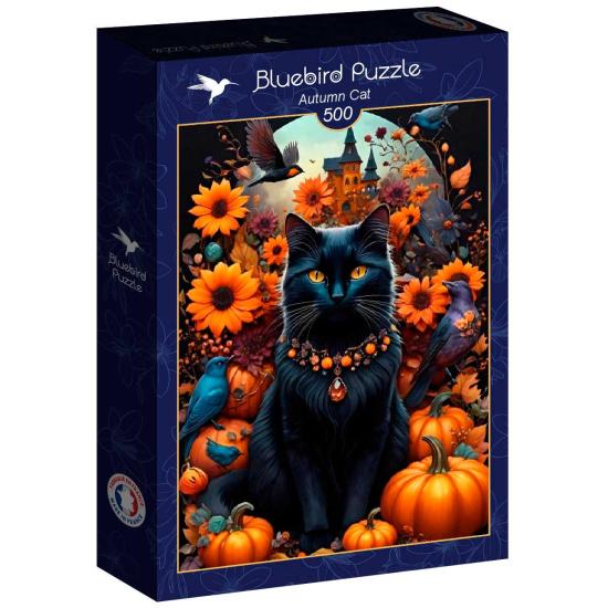 Puzzle Bluebird Chat d'automne de 500 pièces Puzzle Bluebird Chat d'automne de 500 pièces
