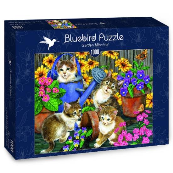 Bluebird Naughty Cats in the Garden Puzzle 1000 pièces