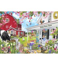 Puzzle Bluebird Ferme Spring Green 1500 pièces