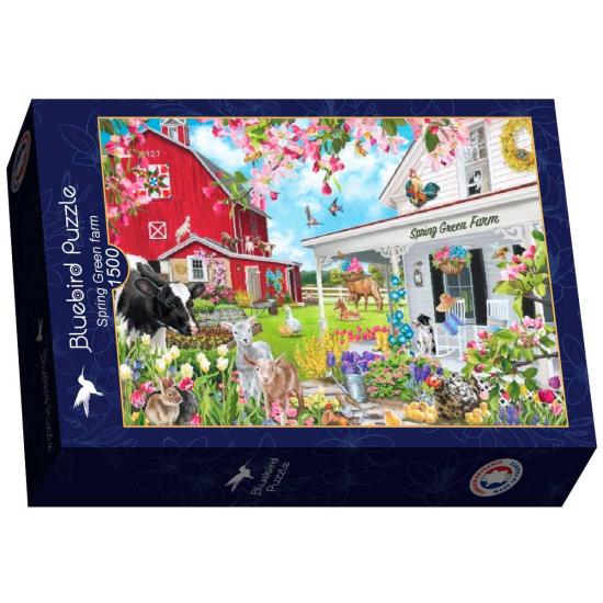 Puzzle Bluebird Ferme Spring Green 1500 pièces