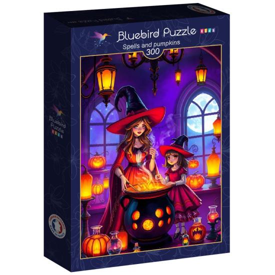 Puzzle Bluebird Sorts Et Citrouilles XXL 300 pièces