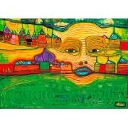 Puzzle Bluebird Irina's Land Over the Balkans 1000 Pz