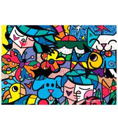 Puzzle Britto Garden Bluebird 1000 pièces