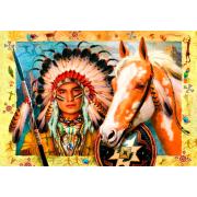 Puzzle 1000 pièces Bluebird Indian Chief