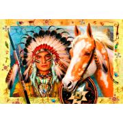 Puzzle 1000 pièces Bluebird Indian Chief