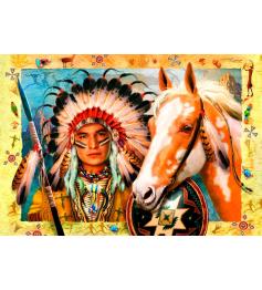 Puzzle 1000 pièces Bluebird Indian Chief
