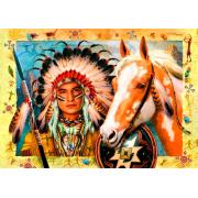 Puzzle 1500 pièces Bluebird Indian Chief