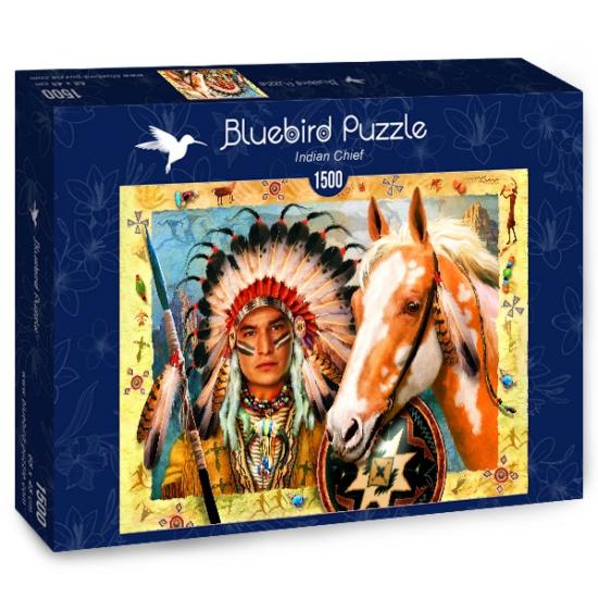 Puzzle 1500 pièces Bluebird Indian Chief