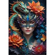 Puzzle Bluebird La Dame au dragon 1000 pièces