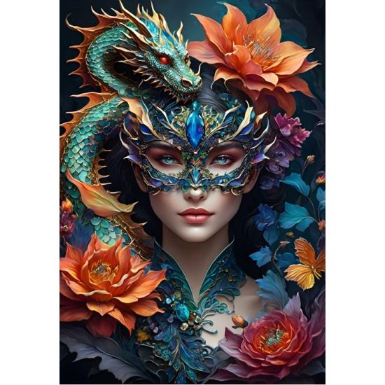 Puzzle Bluebird La Dame au dragon 1000 pièces Puzzle Bluebird La Dame au dragon 1000 pièces
