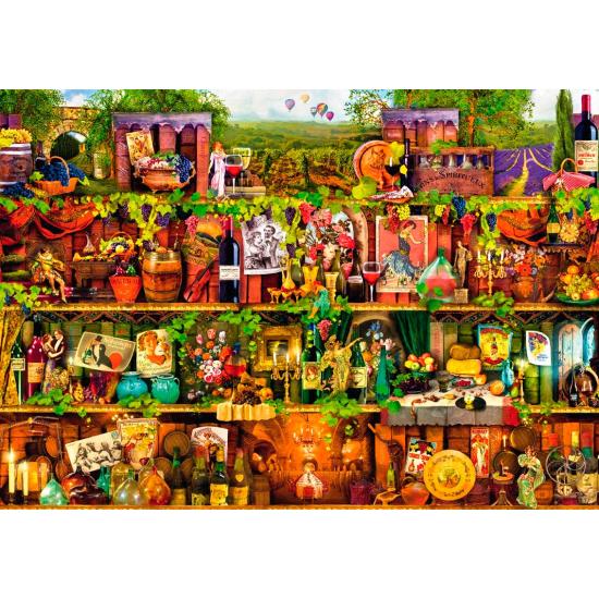 Bluebird L'étagère à vin Puzzle 1000 pièces Bluebird L'étagère à vin Puzzle 1000 pièces