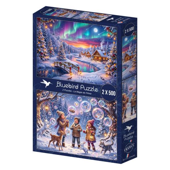 Puzzle Bluebird La Magie De L'Hiver 2x500 pièces