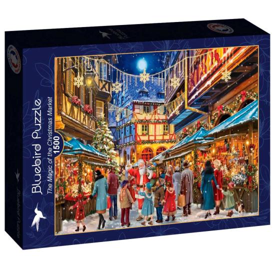 Puzzle Bluebird La Magie Du Marché De Noël 1500 pièces