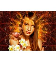 Puzzle Bluebird La Femme Fleur 1000 pièces