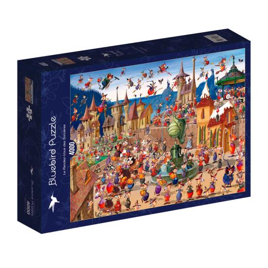 Puzzle Bluebird Le Rassemblement des Sorcières de 4000 Pcs