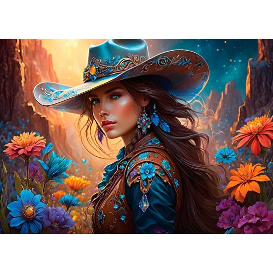 Puzzle Bluebird Cowgirl et ses Bottes 2 x 500 pièces Puzzle Bluebird Cowgirl et ses Bottes 2 x 500 pièces