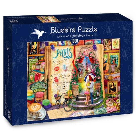 Bluebird Puzzle La vie est un livre ouvert à Paris 1000 Pz