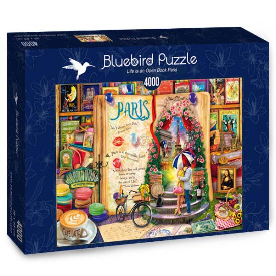 Puzzle Bluebird La vie est un livre ouvert à Paris 4000 Pz