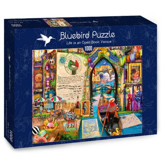 Puzzle Bluebird La vie est un livre ouvert à Venise de 1000 Puzzle Bluebird La vie est un livre ouvert à Venise de 1000