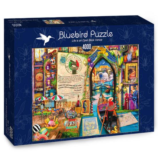 Puzzle Bluebird La vie est un livre ouvert à Venise de 4000