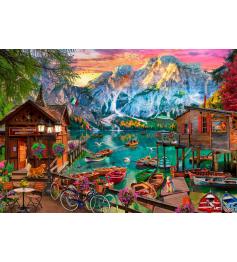 Puzzle Bluebird Lago Di Braies, Italie 1000 pièces