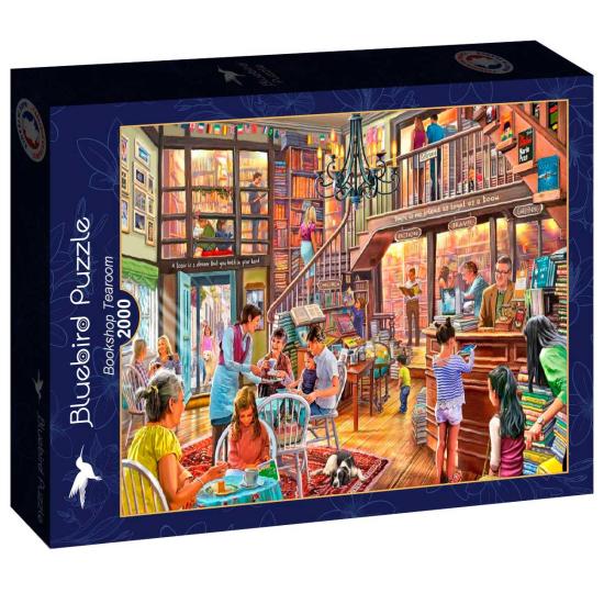 Puzzle Bluebird Librairie Salon de Thé 2000 pièces