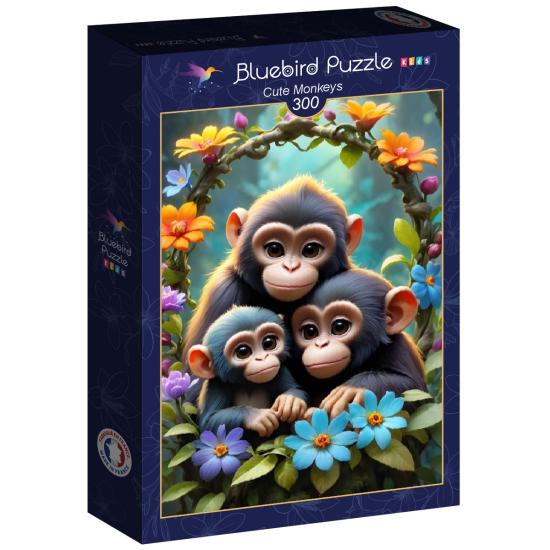 Puzzle Bluebird Singes Mignons XXL 300 pièces