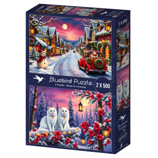 Puzzle Bluebird Prêt Pour Noël 2x500 pièces