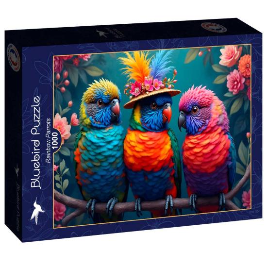 Puzzle Bluebird Perroquets Arc-En-Ciel 1000 pièces