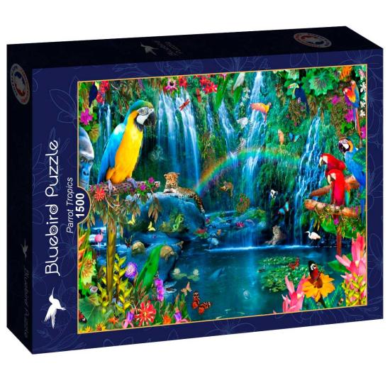 Puzzle Bluebird Perroquets tropicaux 1500 pièces