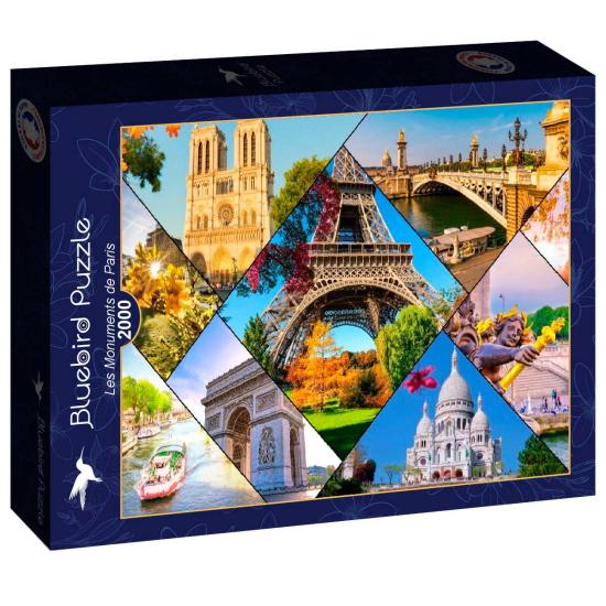 Puzzle Bluebird Les Monuments De Paris de 2000 pièces