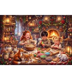 Puzzle Bluebird Les Petits Boulangers De Noël 1000 Pieces