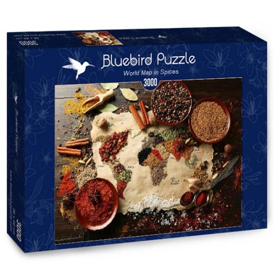 Bluebird Puzzle Carte du Monde en Épices 3000 Pièces Bluebird Puzzle Carte du Monde en Épices 3000 Pièces
