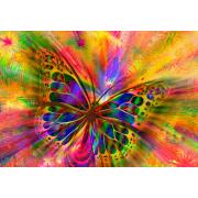 Puzzle 1000 pièces papillon coloré Bluebird