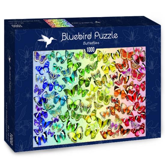 Puzzle Bluebird Papillons Colorés 1000 Pièces