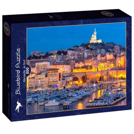 Puzzle Bluebird Marseille, la Nuit de 500 pièces Puzzle Bluebird Marseille, la Nuit de 500 pièces