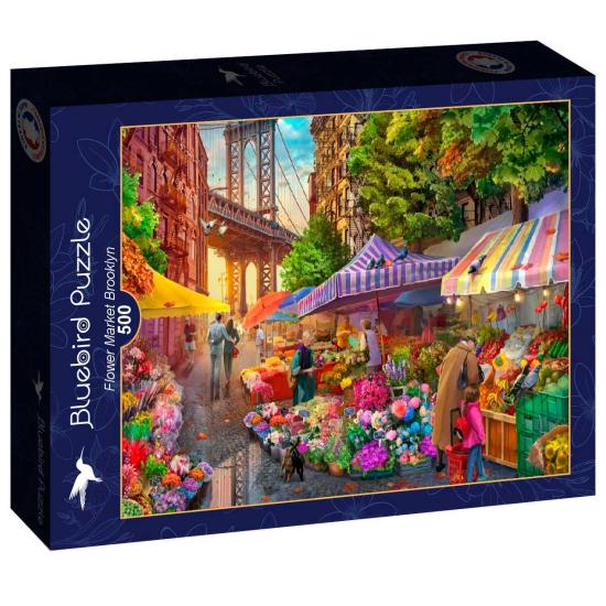 Puzzle Bluebird Marché aux Fleurs de Brooklyn 500 pièces