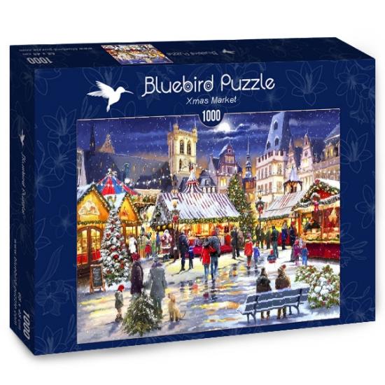 Puzzle Marché de Noël Bluebird 1000 pièces