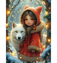 Puzzle Bluebird Mon Ami Le Loup XXL 300 pièces