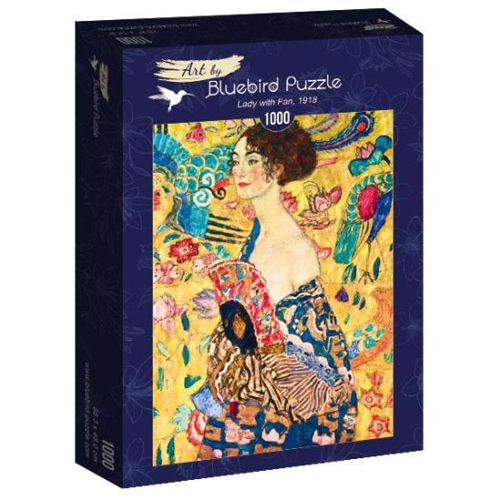 Puzzle Bluebird Femme avec éventail 1000 pièces