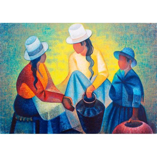 Puzzle Bluebird Femmes à la Potiche Bleue 1000 pièces