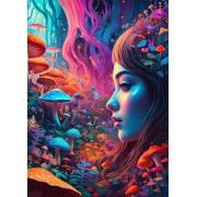 Puzzle Bluebird Monde Des Champignons 500 pièces