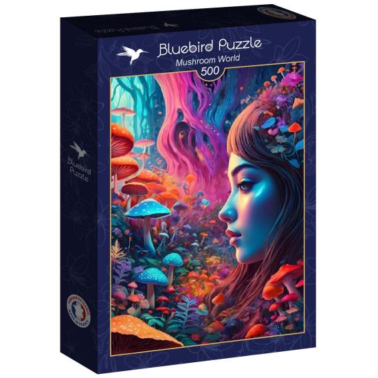 Puzzle Bluebird Monde Des Champignons 500 pièces